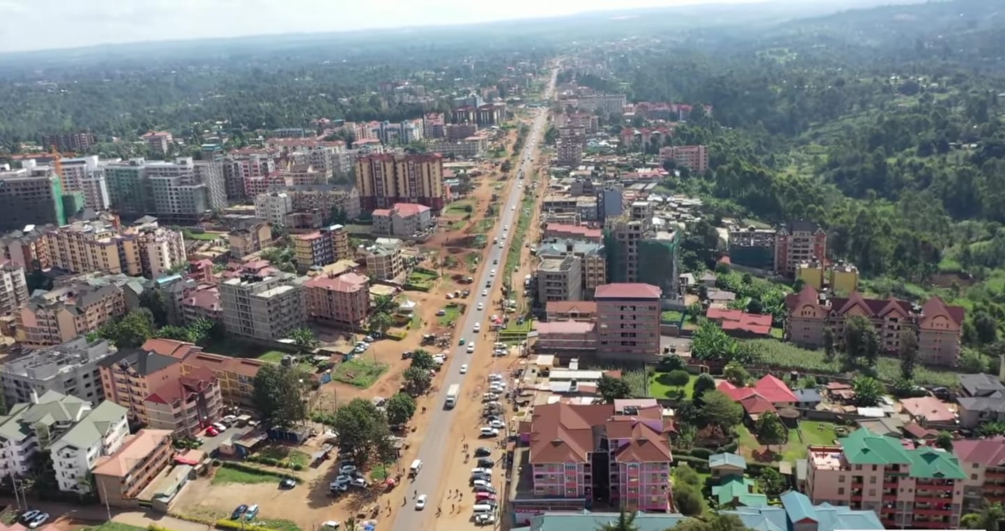 Ruaka town in Kiambu